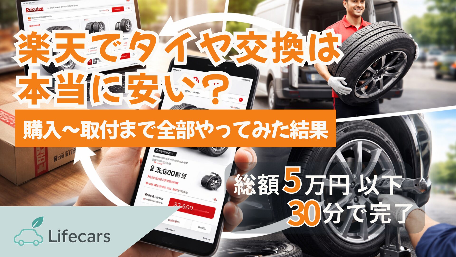 楽天市場でタイヤ購入から取り付けまでの実体験レビュー